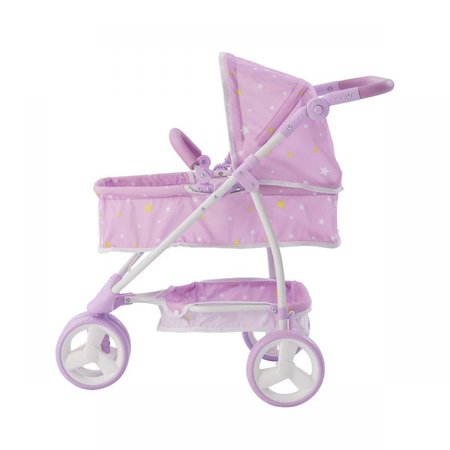 Olivia's Little World - Twinkle Stars Princess 2-in-1 Baby Doll Stroller - Purple | Teamson