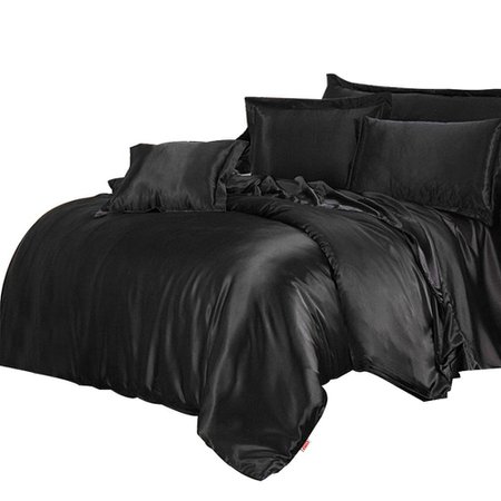 Imitation-Silk-Black-Satin-Sheets-Bed-Linen-Cotton-Solid-Satin-Duvet-Cover-Set-3-4pcs-Bedding.jpg (1000×1000)
