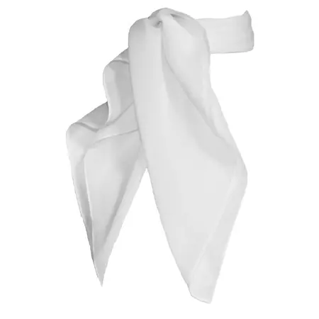 Womens Sheer Chiffon Scarf Square 23 inch Solid Neck Scarf 50’s Style - White - Walmart.com