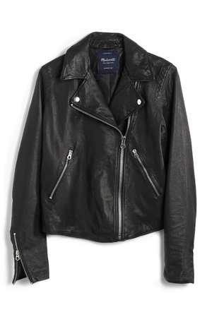 Madewell Washed Leather Moto Jacket | Nordstrom