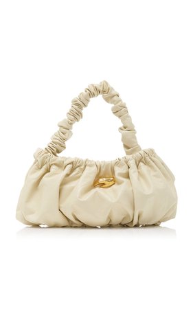 Pierre Ruched Leather Top Handle Bag by Marargent | Moda Operandi