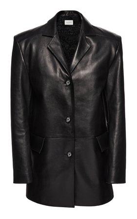 Boxy Leather Blazer By Magda Butrym | Moda Operandi