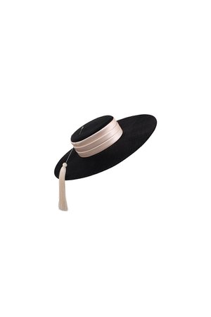 Manolete-Boater-Hat-Black – Suzannah