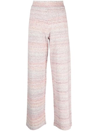 Canessa high-waisted knitted trousers