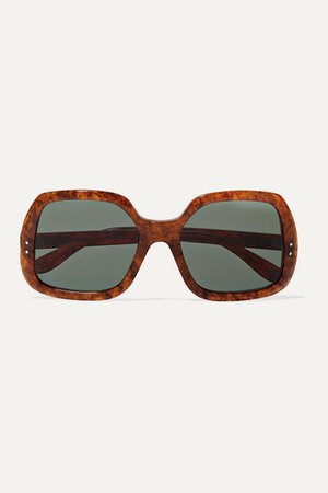 Gucci | Oversized square-frame tortoiseshell acetate sunglasses | NET-A-PORTER.COM