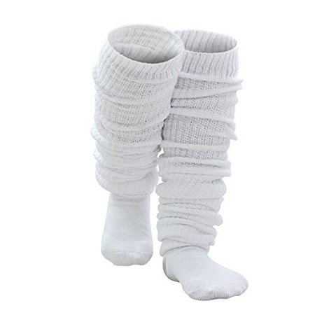 AWOCAN Loose Socks Japanese Style Student Girl's Socks White Lolita Leg Warmer Bubble Slouch Cotton Socks Super Long Socks 15.7-70.9 inches (40CM(15.75inch)) - Walmart.com