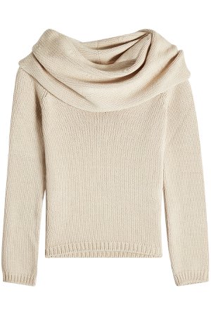 Off-Shoulder Pullover with Wool Gr. M
