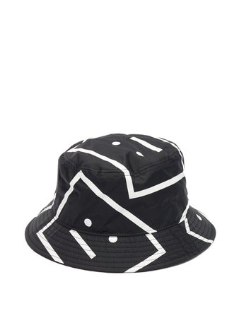 Acne Face-Print Shell Bucket Hat $160