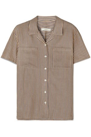 MATIN | Striped cotton-blend shirt | NET-A-PORTER.COM