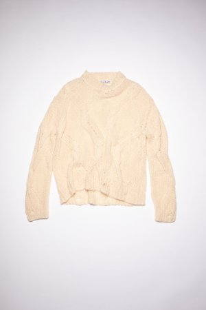 Acne Studios - Cable knit sweater - Ivory white