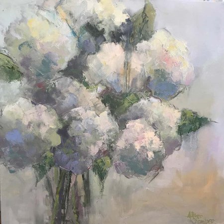 Allison Chambers - My Sweetheart by Allison Chambers, Oil on Canvas Impressionist Floral Painting For Sale at 1stDibs