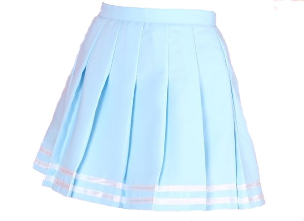 Glitters For Dinner Baby Blue Cheerleading Skirt