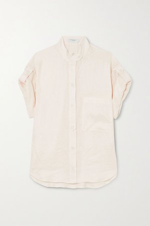 White Drace linen shirt | EQUIPMENT | NET-A-PORTER