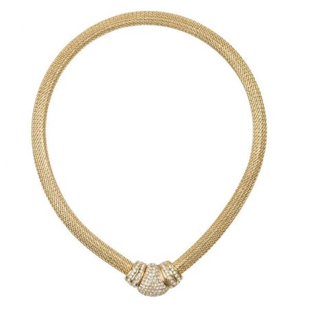 Dior - Vintage front closure snake necklace - 4element