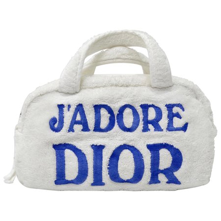 blue j'adore dior towelling bag