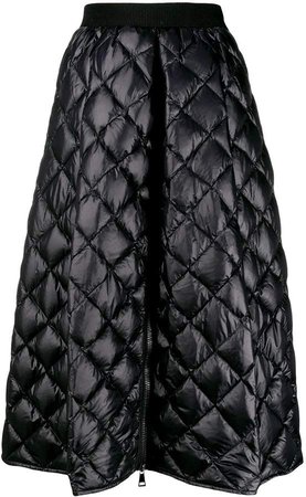 A-line quilted skirt
