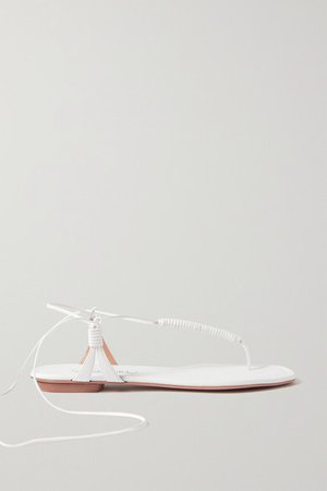 Leather Sandals - White