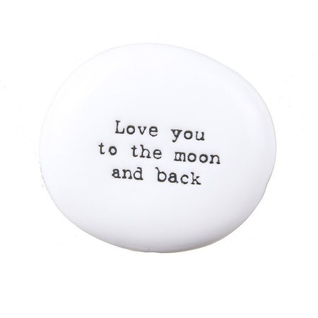East of India 'To The Moon & Back’ Sentimental Pebble | Temptation Gifts