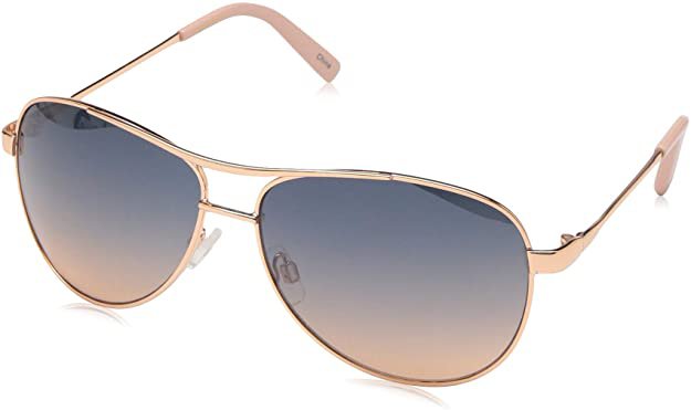 Jessica Simpson J106 Aviator Sunglasses, Rose Gold