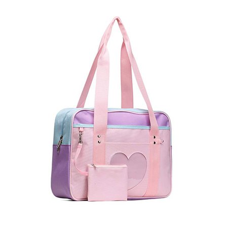 SteamedBun Ita Bag Heart Japanese Bag Girls Duffle Purse Anime Messenger School Bags for Cosplay: Handbags: Amazon.com