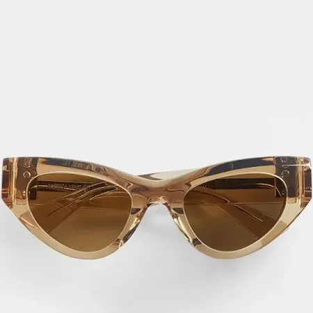 Bottega Veneta sharp brown sunglasses