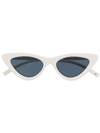 White Le Specs X Adam Selman Las Cat Eye Sunglasses | Farfetch.com