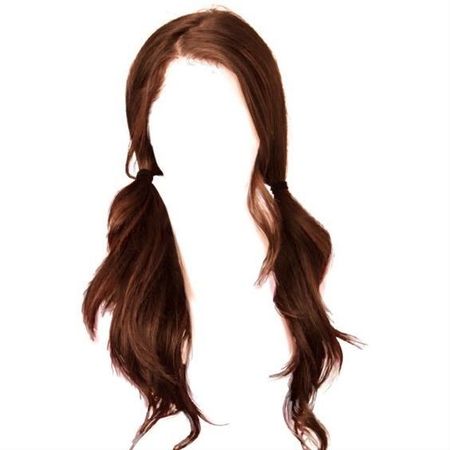 long wavy red brown hair low pigtails hairstyle