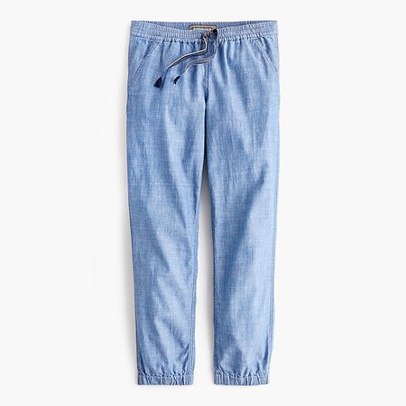 J.Crew: Point sur seaside pant in chambray blue