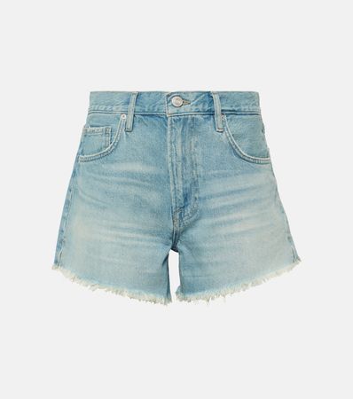 Le Super High Denim Shorts in Blue - Frame | Mytheresa