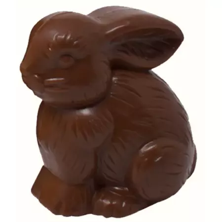 Figural Plastic Chocolate Bunny - Easter Basket Stuffer - Walmart.com