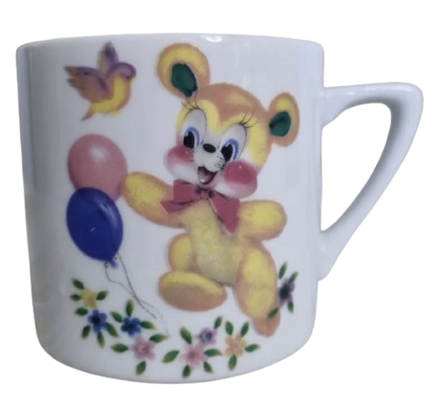 pastel bear cup