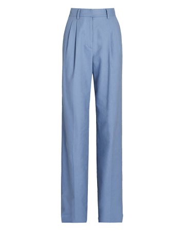 Aknvas O'Connor Pleated Straight-Leg Trousers | INTERMIX®
