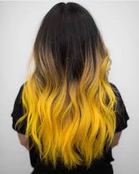 yellow and black tip hair - Google Search