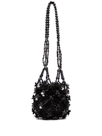 Simone Rocha sequin-embellished bucket bag black BAG1030911 - Farfetch
