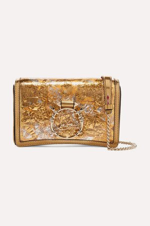 Rubylou Metallic Leather And Foil Shoulder Bag - Gold
