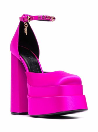 Versace Medusa Head charm platform sandals - FARFETCH