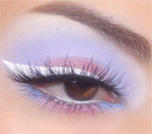 pastel space eye makeup (credit to harbsy)