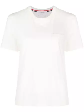 Thom Browne Chest patch-pocket T-shirt - Farfetch