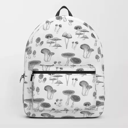Black & White Mushroom Moth Mini Backpack - Google Search