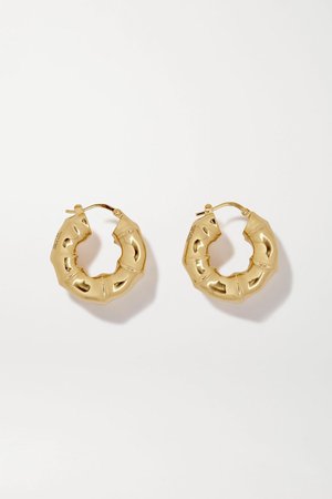 Gold Gold-tone hoop earrings | Bottega Veneta | NET-A-PORTER
