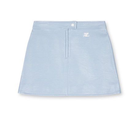 courreges blue mini skirt