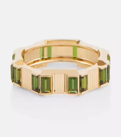 18 Kt Gold Ring With Tourmaline in Multicoloured - Gucci | Mytheresa