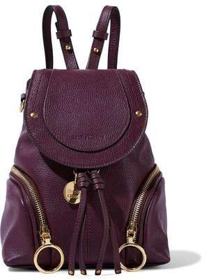 Olga Small Textured-leather Backpack