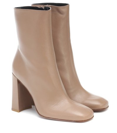 By Far - Eliott leather ankle boots | Mytheresa