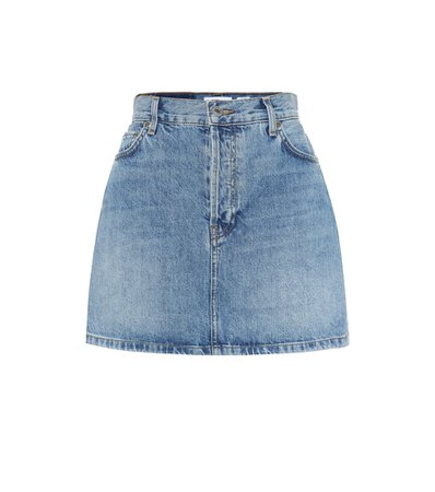 Re/Done 60s High-Rise Denim Miniskirt