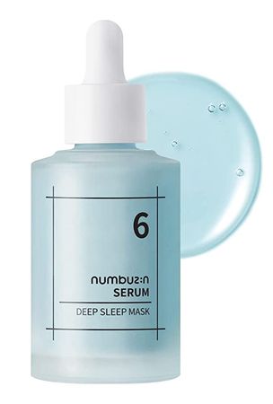 numbuzin No.6 Deep Sleep Mask Serum | Instant, Long Lasting Hydration, Hyaluronic Acid, Niacinamide, Refreshing Iceland Glacier Water | Korean Skin Care for Face, 1.69 fl oz