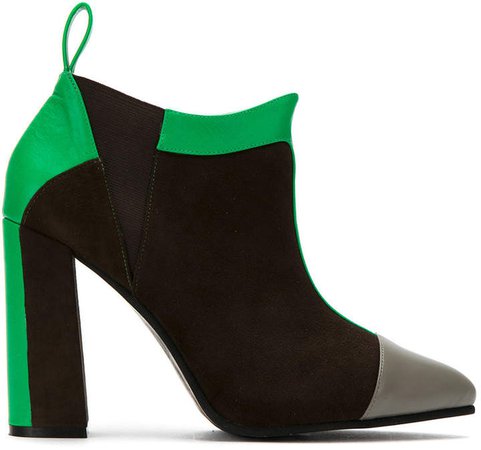 Studio Chofakian color blocked ankle boots