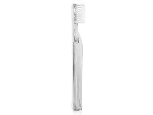 Clean teeth with the SuperSmile New Generation Toothbrush.