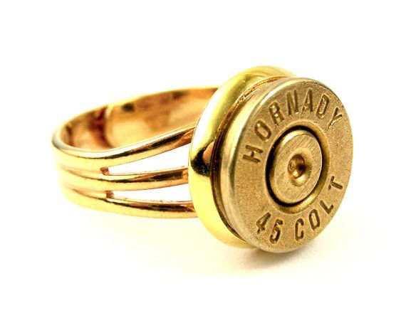 Gold Bullet Ring