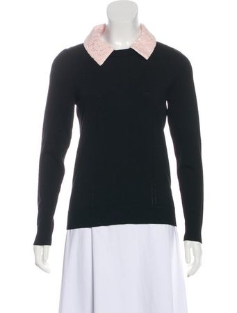 Milly Collared Lightweight Sweater - Clothing - WM628277 | The RealReal